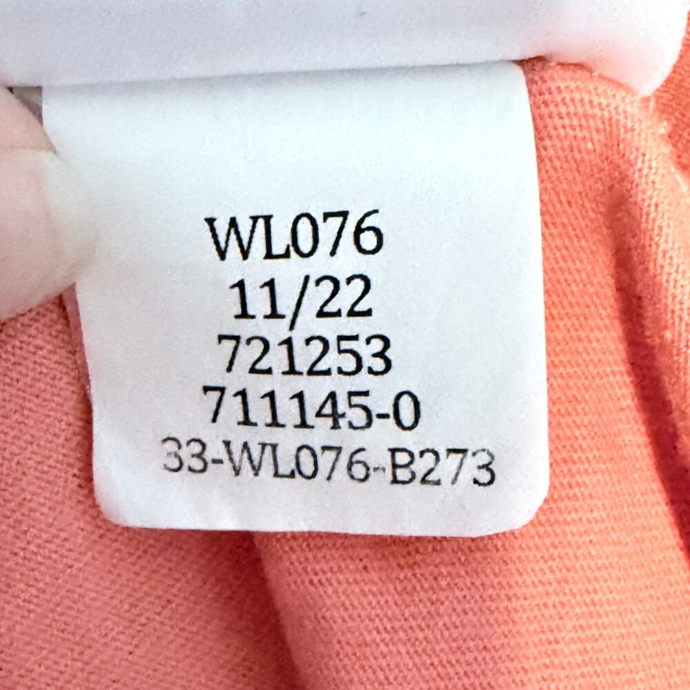 The North Face Never Stop Exploring NSE Long Sleeve T Shirt Orange Peach Womens - Picture 7 of 7